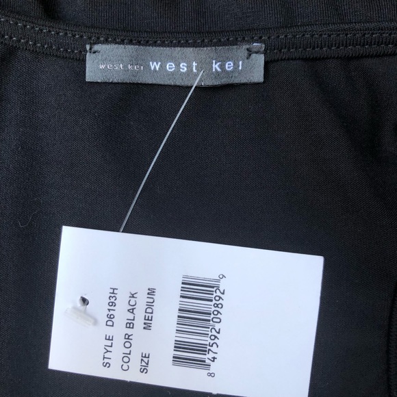 West Kei Racerback Maxi Dress Black Size M - Picture 6 of 9
